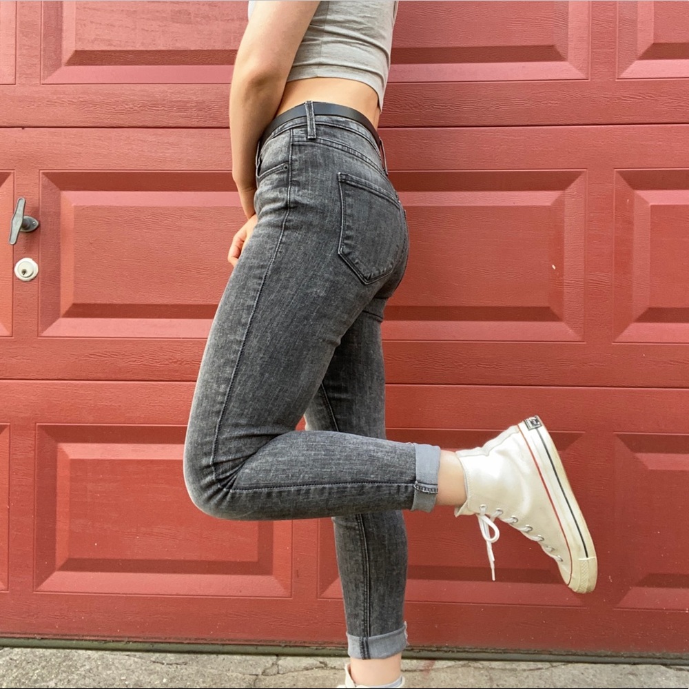 Black High Waisted Skinny Jeans